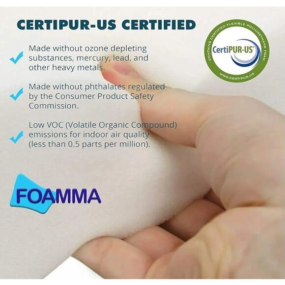 22"x24"x5" High Density Upholstery Foam Padding for Cushions and Seat Repair - Picture 7 of 7